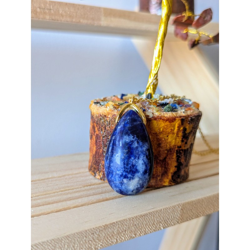 Pendentif goutte- Sodalite