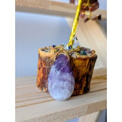 Pendentif goutte- Améthyste