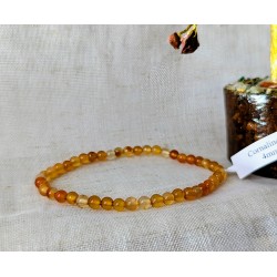 BRACELET BOULE 04MM CORNALINE