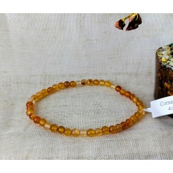 BRACELET BOULE 04MM CORNALINE