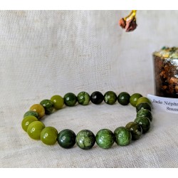 BRACELET BOULE 08MM JADE NÉPHRITE