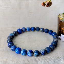 BRACELET BOULE 08MM LAPIS LAZULI