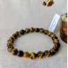 BRACELET BOULE 08MM OEIL DE TIGRE
