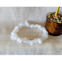 BRACELET BAROQUE AGATE BLANCHE