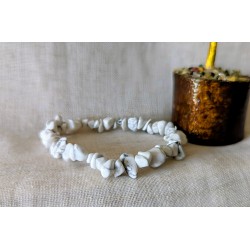 BRACELET BAROQUE HOWLITE BLANCHE