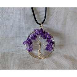 PENDENTIF ARBRE DE VIE AMÉTHYSTE