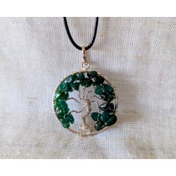 PENDENTIF ARBRE DE VIE AVENTURINE VERTE