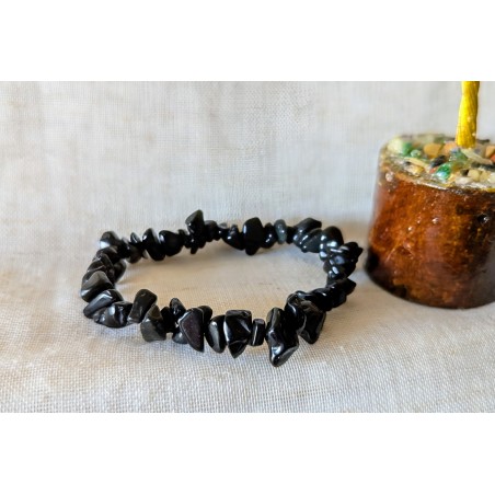 BRACELET BAROQUE OBSIDIENNE NOIRE