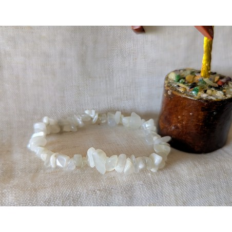 BRACELET BAROQUE PIERRE DE LUNE BEIGE