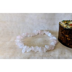 BRACELET BAROQUE QUARTZ ROSE