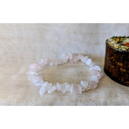 BRACELET BAROQUE QUARTZ ROSE