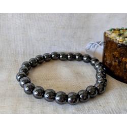 BRACELET BOULE 08MM HÉMATITE