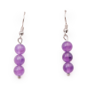 BOUCLE D'OREILLE BOULES 06MM AMÉTHYSTE