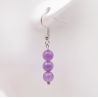 BOUCLE D'OREILLE BOULES 06MM AMÉTHYSTE