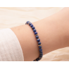 BRACELET HALO DORÉ LAPIS LAZULI