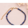 BRACELET HALO DORÉ LAPIS LAZULI