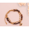 BRACELET HORUS DORÉ OEIL DE TIGRE